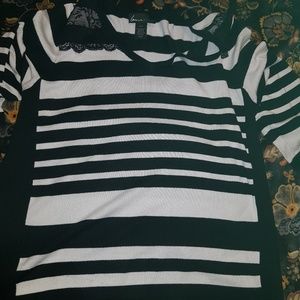 White and Black sweater